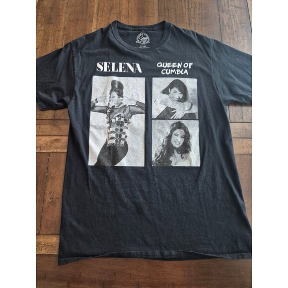 Selena "Queen Of Cumbia" Black Graphic T-Shirt Size S - Picture 1 of 4